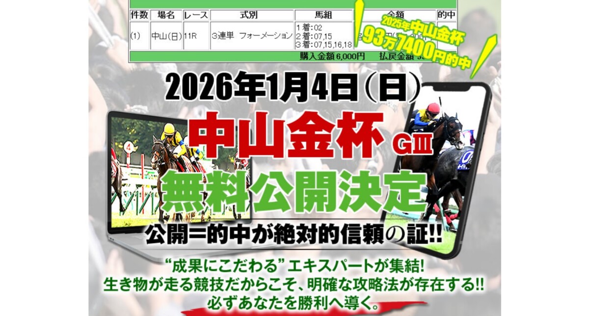 競馬予想サイト：勝ち馬の方程式
